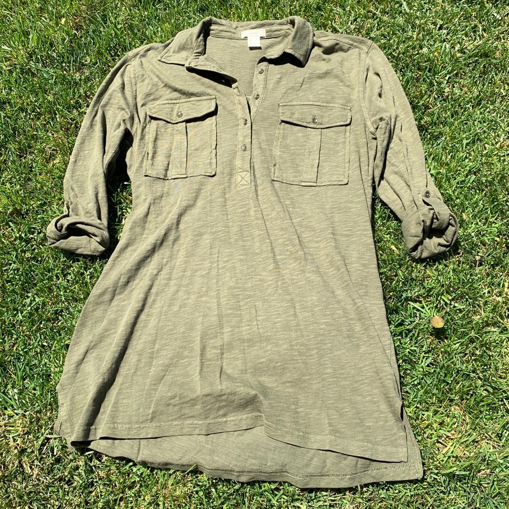 NWOT forever21 olive green t-shirt dress